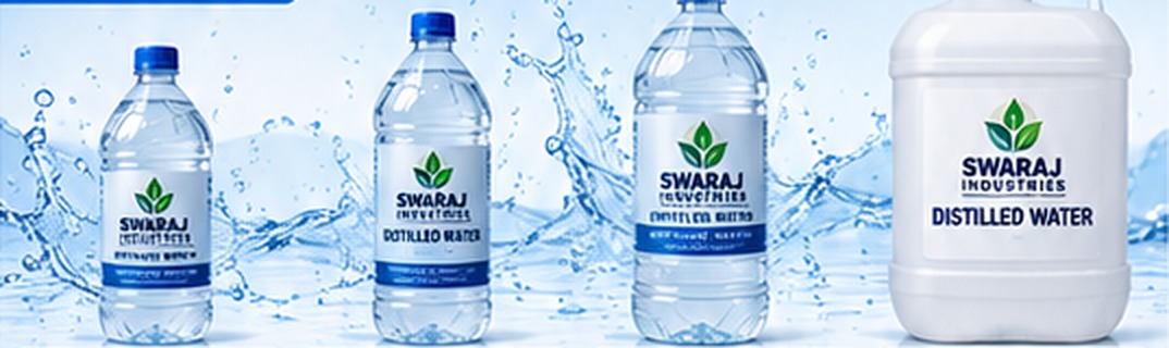 Distilled water bottles